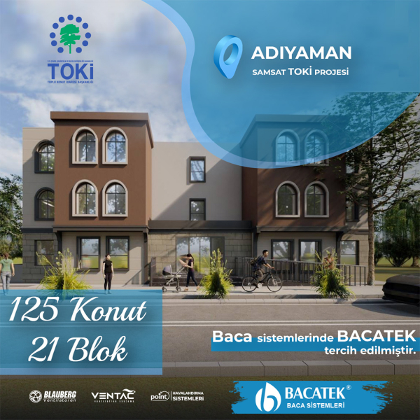 ADIYAMAN SAMSAT 125 konut 21 blok TOKİ KONUTLARI