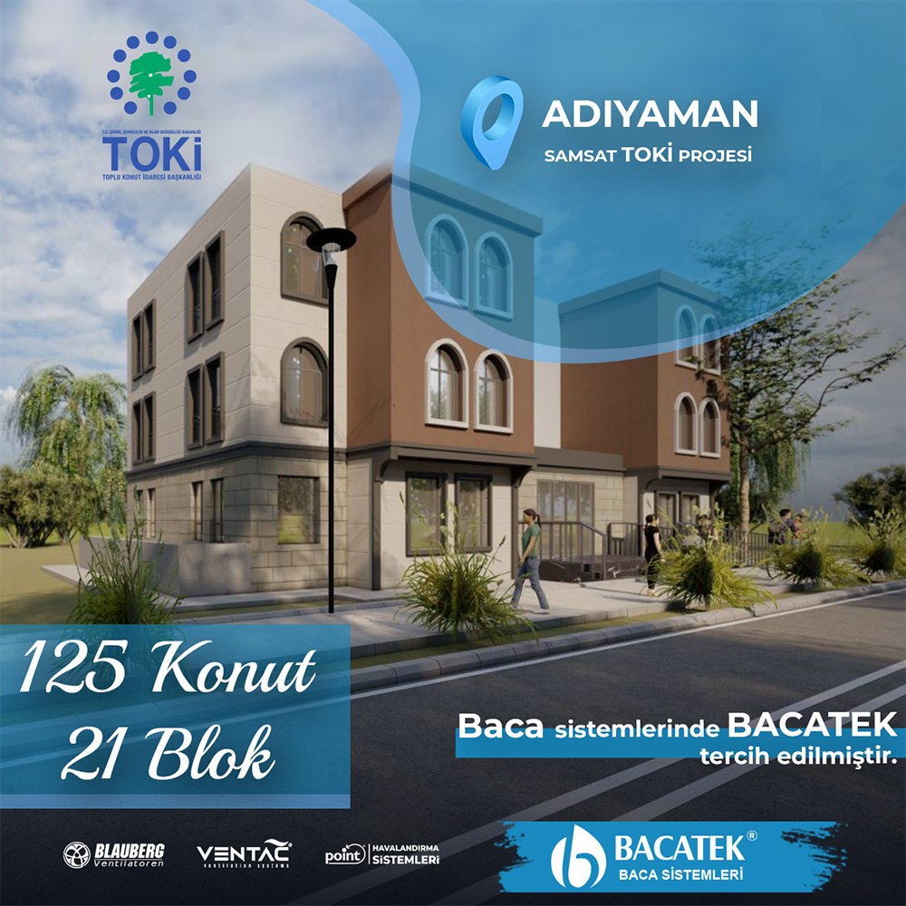 ADIYAMAN SAMSAT 125 konut 21 blok TOKİ KONUTLARI